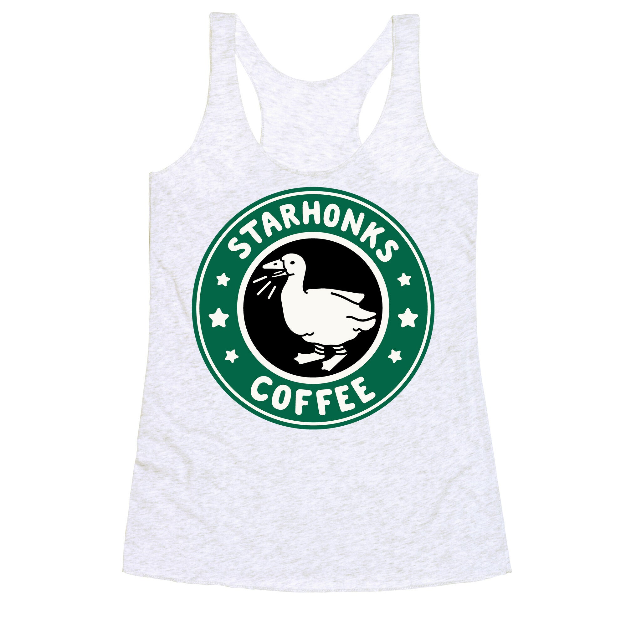 Starhonks Coffee Parody Racerback Tank